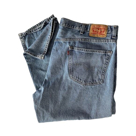 LEVIS 550 relaxed, 46x26 Medium Blue Wash, 100% Cotton 2018 *CLEAN - Picture 1 of 15